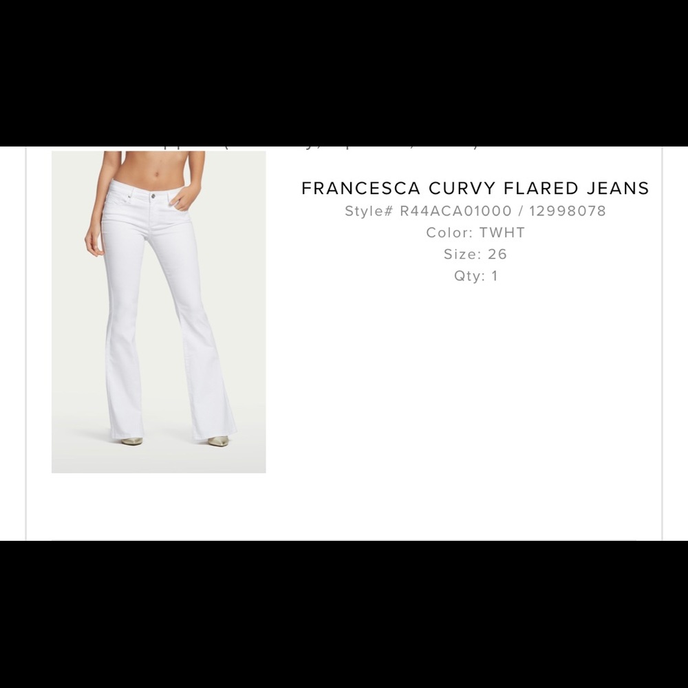 Guess White Flare Pants size 26 🌼